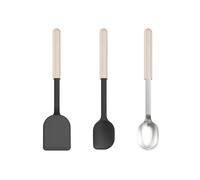 Mepal - Set Cuisine 3-pièces (spatule + cuillère cuisine + cuillère service) Chef it - Pour les Ustensiles Antiadhésifs - Résistant à la Chaleur - Ustensiles de Cuisine - Chalk