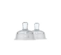 Mepal - Set de 2 Tétines pour Biberon Moyen Mio, Anti-Colique, Conception Spiralée pour Éviter les Obstructions, Silicone de Grade Médical