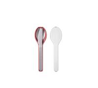 Mepal - Set de Couverts 3 Pièces Ellipse - Set de Couverts à Emporter - Composé d'un Couteau, d'une Fourchette et d'une Cuillère - Avec Étui de Voyage - Acier Inoxydable - Vivid Mauve
