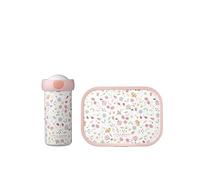 Mepal - Set Déjeuner Campus Little Dutch - Set pour Enfants avec Tasse et Panier-repas - Set Déjeuner pour L'école - Lavable au Lave-vaisselle et Sans BPA - 300 ml + 750 ml - Flowers & Butterflies