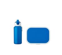 Mepal - Set Déjeuner Campus - Panier-repas avec Bouteille de Boisson Pop-up - BPA-free - 400 ml + 750 ml - Bleu