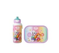 Mepal - Set Déjeuner Campus - Set de Déjeuner pour Enfants avec Bouteille de Boisson Pop-up et Panier-repas - Set de Déjeuner pour L'école - BPA-free - 400 ml + 750 ml - Paw Patrol Girls