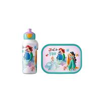 Mepal - Set Déjeuner Campus - Set de Déjeuner pour Enfants avec Bouteille de Boisson Pop-up et Panier-repas - Set de Déjeuner pour L'école - BPA-free - 400 ml + 750 ml - Disney Princess