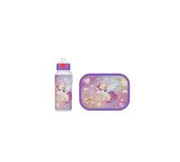 Mepal - Set Déjeuner Campus - Set de Déjeuner pour enfants avec Bouteille de Boisson Pop-Up et Panier-Repas - Set de Déjeuner pour l'École - Lavable au lave-Vaisselle - 400 ml et 750 ml - unicorn Glow