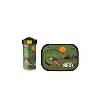 Mepal - Set Déjeuner Campus - Set Déjeuner pour Enfants avec Tasse et Panier-repas - Set Déjeuner pour L'école - Lavable au Lave-vaisselle et Sans BPA - 300 ml + 750 ml - Dino
