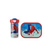 Mepal - Set Déjeuner Campus - Set Déjeuner pour Enfants avec Tasse et Panier-repas - Set Déjeuner pour L'école - Lavable au Lave-vaisselle et Sans BPA - 300 ml + 750 ml - Spiderman