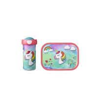Mepal - Set Déjeuner Campus - Set Déjeuner pour Enfants avec Tasse et Panier-repas - Set Déjeuner pour L'école - Lavable au Lave-vaisselle et Sans BPA - 300 ml + 750 ml - Unicorn
