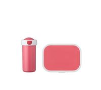 Mepal - Set Déjeuner Campus - Set Déjeuner pour Enfants avec Tasse et Panier-repas - Set Déjeuner pour L'école - Lavable au Lave-vaisselle et Sans BPA - 300 ml + 750 ml - Pink