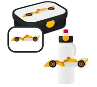 Mepal - Set déjeuner Campus voiture de course - Ensemble pour enfants avec gourde pop-up et boîte à déjeuner - Ensemble repas pour l'école ou les déplacements - Passe au lave-vaisselle et sans BPA