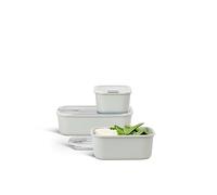 Mepal Easyclip Boîtes de Conservation Set Nordique Blanc 2x700ml Plus 1x1500ml