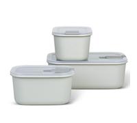 Mepal - Boîte de conservation alimentaire EasyClip - Boîte de rangement avec couvercle et fermeture à pression - Pour le micro-ondes, le four à vapeur et le congélateur - 1000 ml - Nordic white