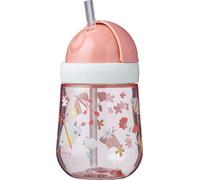 Mepal - Tasse à paille Mio - Tasse à paille pour jeunes enfants dès 9 mois - Gourde anti-fuite pour jeunes enfants - Lavable en machine & sans BPA - 300ml - Flowers & Butterflies