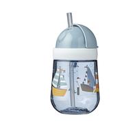 Mepal - Tasse à paille Mio - Tasse à paille pour jeunes enfants dès 9 mois - Gourde anti-fuite pour jeunes enfants - Lavable au lave-vaisselle & sans BPA - 300ml - Sailors Bay