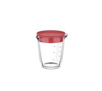 Mepal - Verre doseur en verre + couvercle Chef it - Graduation facile à lire - Passe au four et micro-ondes (sans couvercle) - Verre de haute qualité - Passe au lave-vaisselle - 500 ml - Coral
