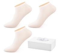 Mepase Lot de 200 paires de chaussettes jetables en nylon pour femmes, invités, hommes et femmes, blanc, taille unique
