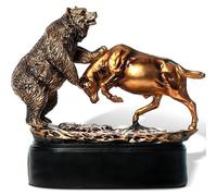 MEPERPER Statue de Taureau et Ours de Wall Street, Cadeaux de Courtier en Stock