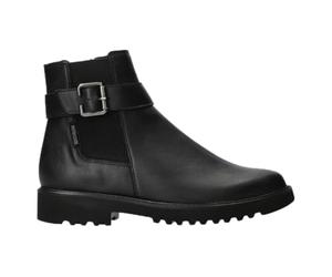 Mephisto - Bottines Siena noires en synthétique - Hauteur du talon - Fermeture éclair - 1,2, Noir , 39 EU