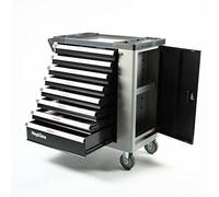 Mephisto Chariot à outils de qualité supérieure avec étagère en acier inoxydable et 8 tiroirs sans outils