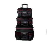 Mephisto Chariot de poche à outils Nova, sac à outils, roulettes en plastique robuste, poignée télescopique réglable en hauteur, charge totale 70 kg, en toile 1680D de qualité supérieure