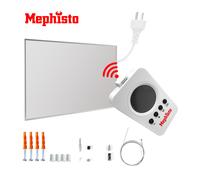 Mephisto Chauffage Infrarouge Mural 300W-1200W avec Thermostat WIFI Blanc