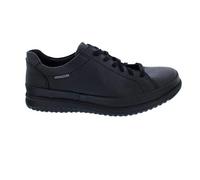 Mephisto Chaussures basses Thomas en cuir lisse pleine fleur, noir, semelle intérieure remplaçable noire