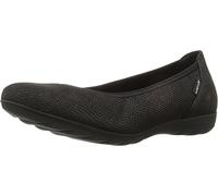 Mephisto Emilie Ballerine en cuir pour femme, Noir Snake 12700, 38.5 EU