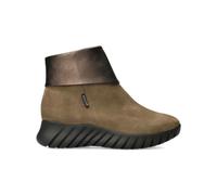 Mephisto, Femme, Chaussures, Vert, Taille: 39 EU Bottines vertes en cuir pour femmes