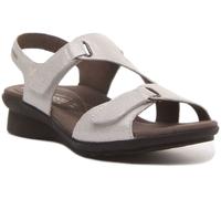 MEPHISTO Femmes Paris Crochet Et Boucle Sandales Taille S Compensé Blanc UK 3- 7