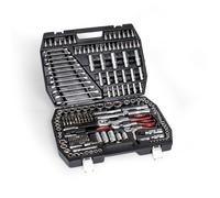 Mephisto Jeu de 216 clés à cliquet - Jeu de clés à cliquet réversible - Qualité supérieure - XXL - 216 pièces - Avec chrome, vanadium et embouts - Avec adaptateur d'embout pour visseuse sans fil