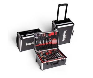 Mephisto Mallette à outils avec fonction trolley remplie d'outils, 299 pièces.
