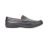 Mephisto - Mocassins classiques noirs en cuir pour hommes - Homme - Chaussures - Noir - Taille: 46 EU