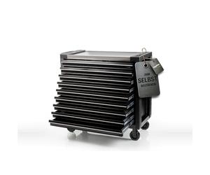 Mephisto Pro-Line Big Black Chariot d'atelier avec 9 tiroirs sans contenu d'outils