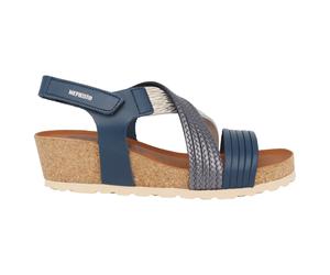 Mephisto - Sandale Blue Mix - Collection Été - Femme - Chaussures - Bleu - Taille: 42 EU