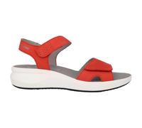 Mephisto - Sandales en Cuir Nubuck Rouge - Femme - Chaussures - Rouge - Taille: 37 EU