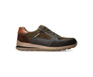 Mephisto - Sneaker à fermeture éclair Bradley en cuir marron foncé - Lacets à hauteur de talon - 1.5, marron foncé, 45 UK