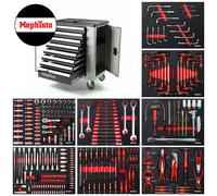 Mephisto Tools Werkstattwagen Premium Pro, 8 Schubladen, Gris, Acier