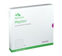 Mepilex, pansement en mousse de silicone souple (15 x 15 cm, 5 pièces)