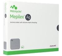 Mepilex Ag Pansement Hydrocellulaire Antimicrobien Absorbant 10x20cm Stérile 2 Pièces