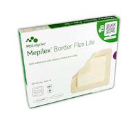 Pansement en mousse de polyuréthane Mepilex Border Flex Lite 15 x 15 cm, lot de 5 pièces