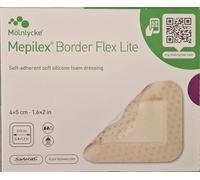 Mepilex Border Flex Lite Lot de 10 pansements en mousse auto-adhésifs 4 x 5 cm
