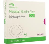 Mepilex Border Flex ovale 7,8x10cm 5 Pièces