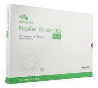 Mepilex Border Flex Ovale Pansement Hydrocellulaire Auto-Fixant Siliconé 15x19cm 5 Pièces