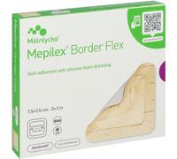 Mepilex Border Flex rectangulaire 7,5x7,5cm 5 Pièces