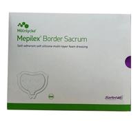 Mepilex Border Sacrum Ag 18x18cm Pansement Hydrocellulaire Antimicrobien 5 Pansements