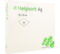 Mepilex Melgisorb Ag Pansement Antimicrobien Stérile 15x15cm 10 Pièces (256150)