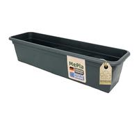 MePla Bacs à Fleurs Balcon Standard Longueur 60 CM, Largeur 16,7 CM, Anthracite, Résistant aux Intempéries De Résistant Aux UV Plastique