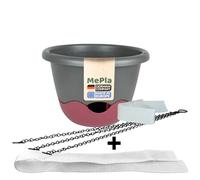MePla Ensemble Pot Suspendu Mareta Auto-Arrosage avec Mèche de Rechange