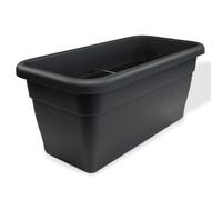 MePla Jardinière - Pot de fleurs allongé - Pot de fleurs résistant aux intempéries - Bac à fleurs résistant aux UV - Pot à plantes - Pot de plantes - 80 x 39 cm (intérieur : 72 x 33 cm) - Anthracite
