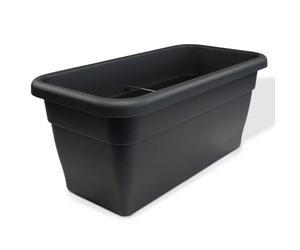 MePla Jardinière - Pot de fleurs allongé - Pot de fleurs résistant aux intempéries - Bac à fleurs résistant aux UV - Pot à plantes - Pot de plantes - 80 x 39 cm (intérieur : 72 x 33 cm) - Anthracite