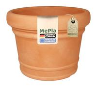 MePla Pot de fleurs Monza - Pot de plantation rond - Vase résistant aux intempéries - Pot de fleurs résistant aux UV - Pot de plantes - Kübel - ø60 - Terra